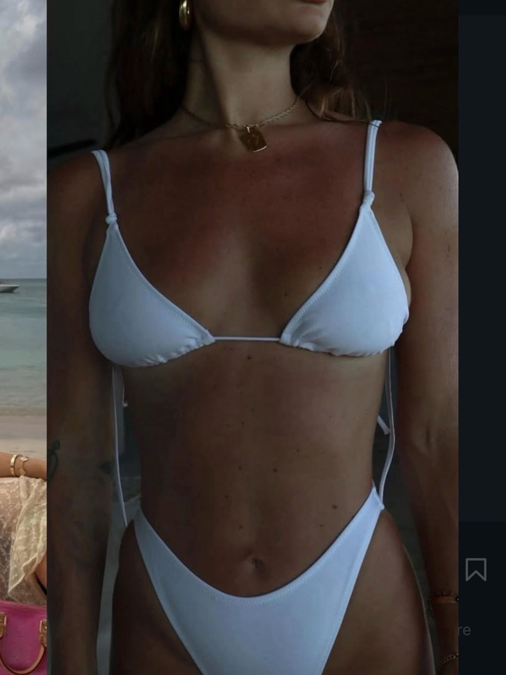 Heavy Manners Runaway Bride bikini set in white